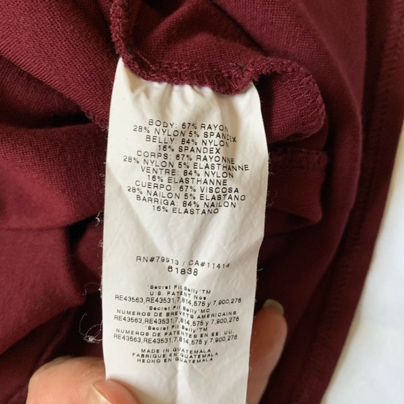 A Pea In The Pod Cranberry Skirt; maternity business casual, size small - Picture 8 of 8